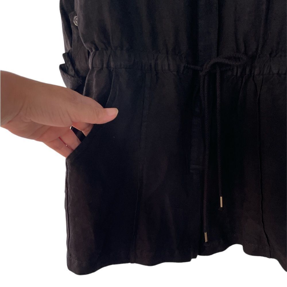 NWT Young Fabulous & Broke Lakeside Linen Romper in Black S - Picture 5 of 9
